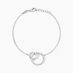 Bracelet Dita Argent Blanc Oxyde De Zirconium