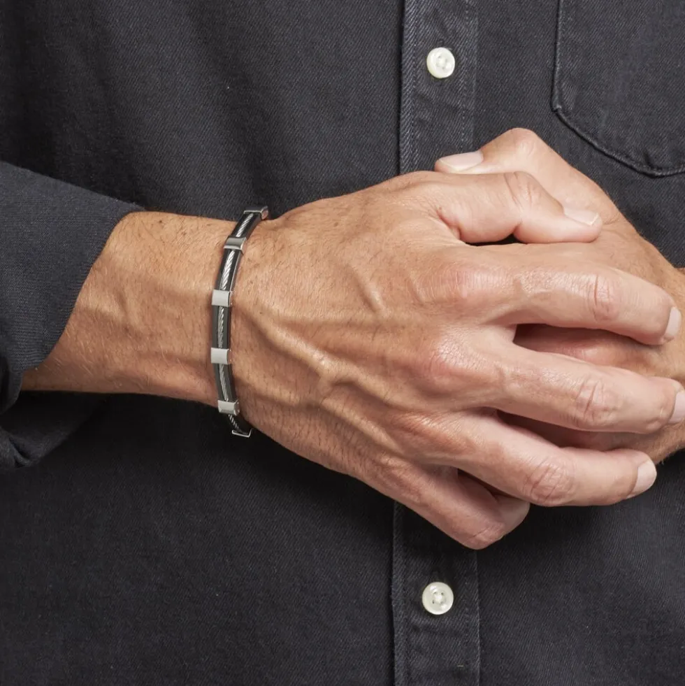 Bracelet Dolovan Acier Blanc