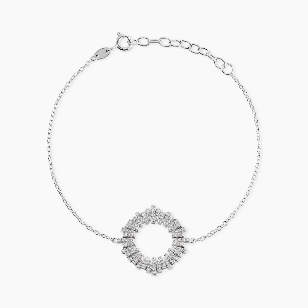 Bracelet Doretta Argent Blanc Oxyde De Zirconium