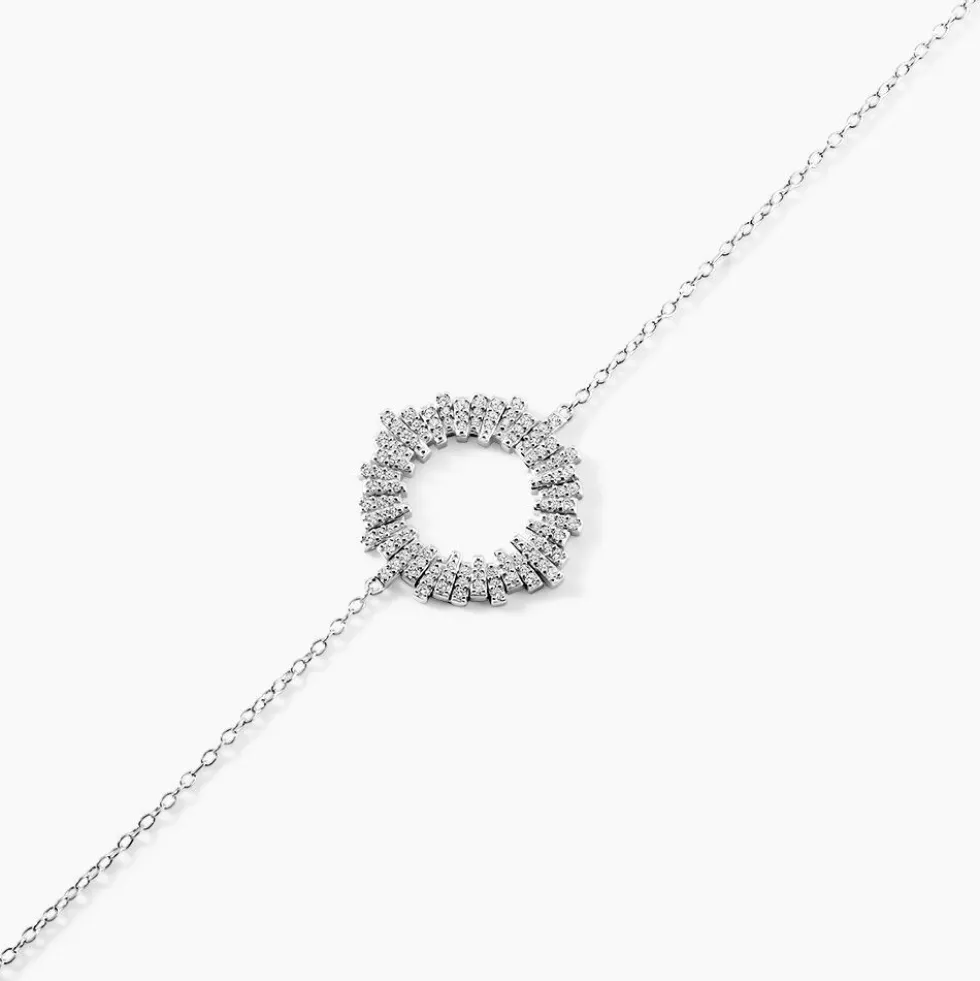 Bracelet Doretta Argent Blanc Oxyde De Zirconium