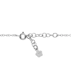 Bracelet Dream Catcher Argent Blanc Pierre De Synthese