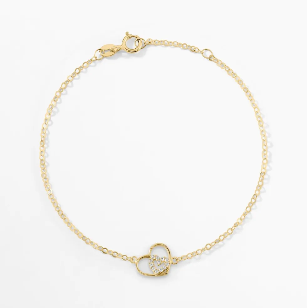 Bracelet Duilio Or Jaune Oxyde De Zirconium