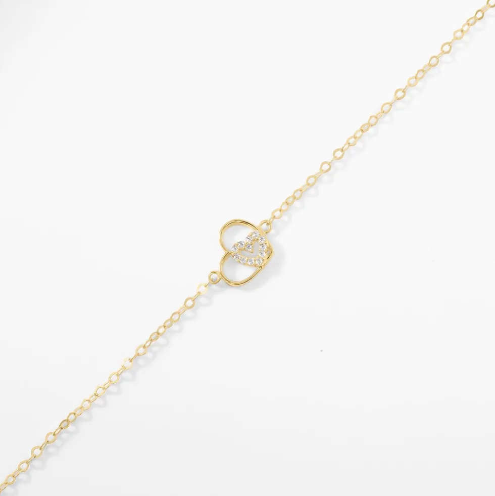 Bracelet Duilio Or Jaune Oxyde De Zirconium