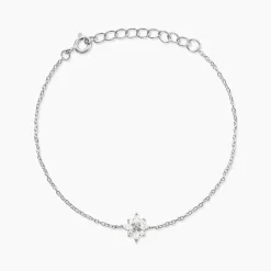 Bracelet Eclat Argent Blanc Oxyde De Zirconium