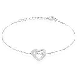 Bracelet Elansa Argent Blanc Oxyde De Zirconium