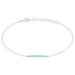 Bracelet Elga Argent Blanc Oxyde De Zirconium