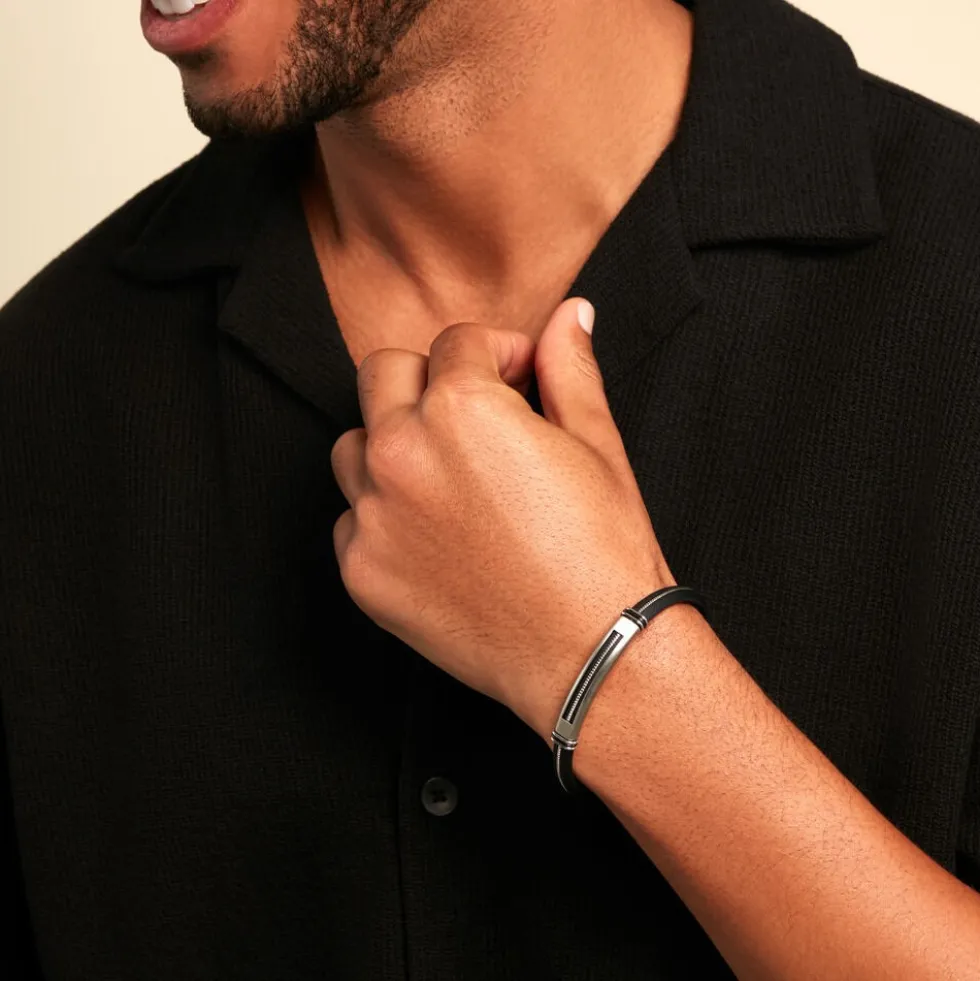 Bracelet Ellis Acier Blanc