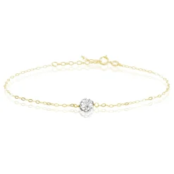Bracelet Elyanah Or Jaune Strass