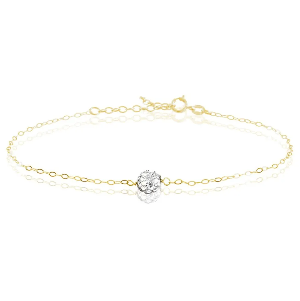 Bracelet Elyanah Or Jaune Strass