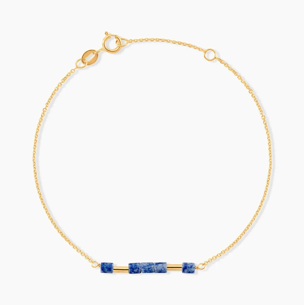 Bracelet Erdmann Or Jaune Aventurine
