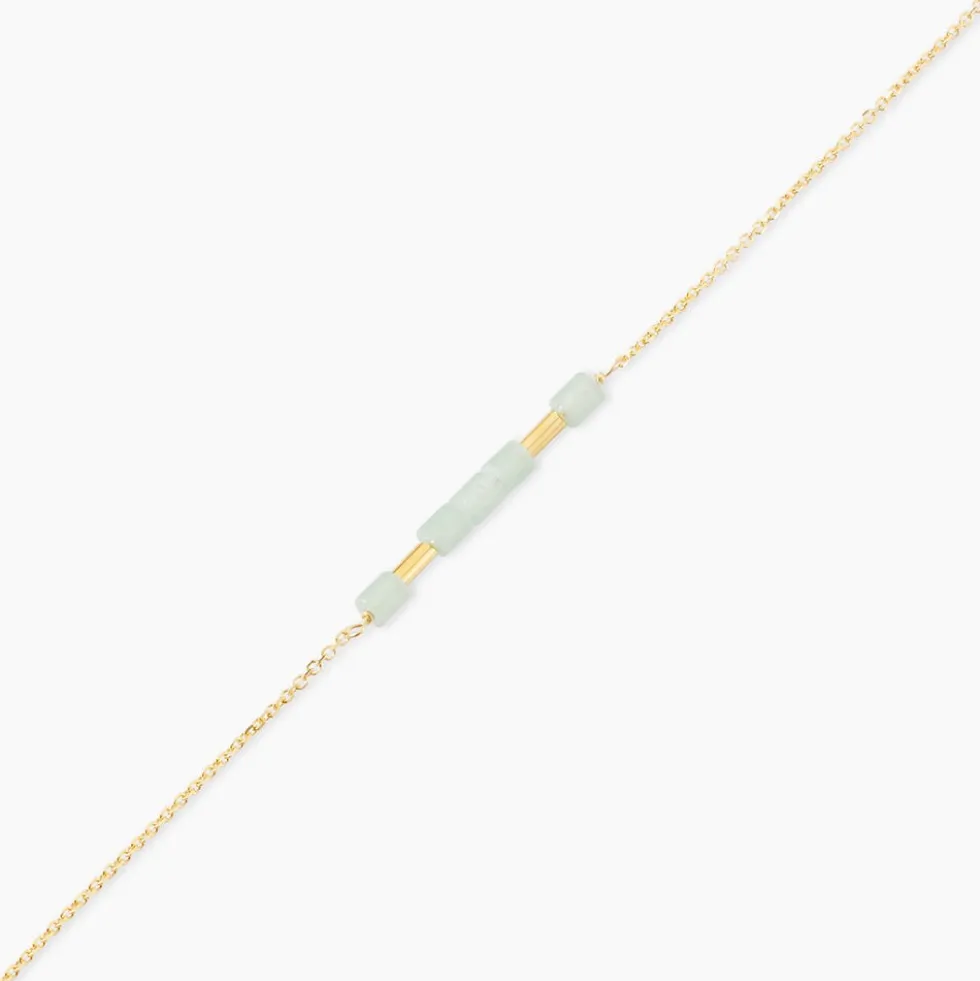 Bracelet Erdmann Or Jaune Aventurine
