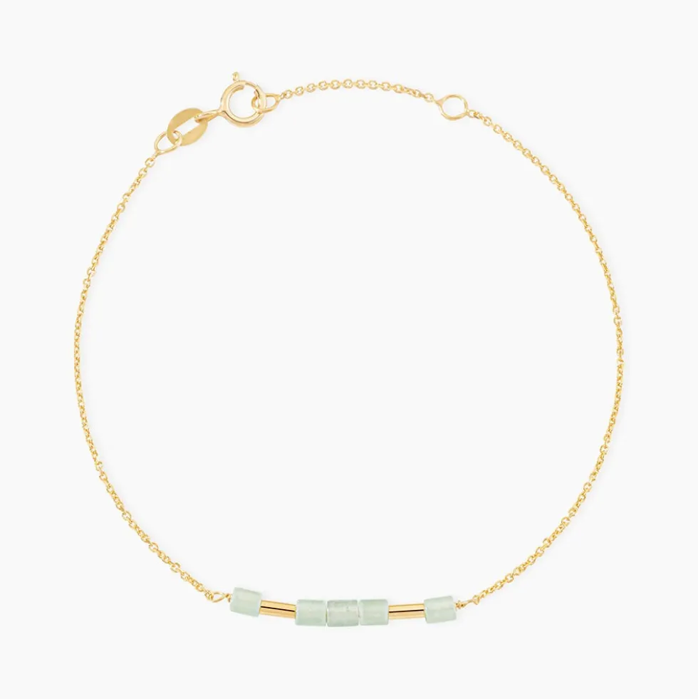 Bracelet Erdmann Or Jaune Aventurine