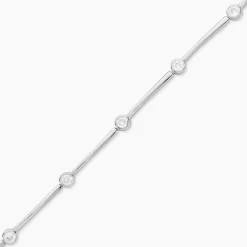 Bracelet Eshan Argent Blanc Oxyde De Zirconium