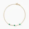 Bracelet Esmerald Rendez-vous Or Jaune Emeraude