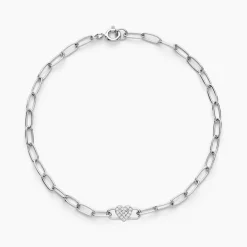 Bracelet Eternity Argent Blanc Oxyde De Zirconium