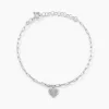 Bracelet Etincelante Argent Blanc