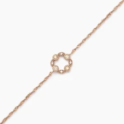 Bracelet Eugenie Argent Rose Oxyde De Zirconium