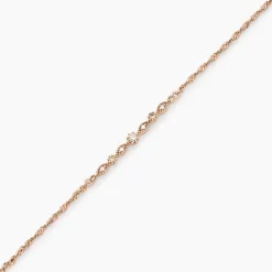 Bracelet Eugenie Argent Rose Oxyde De Zirconium