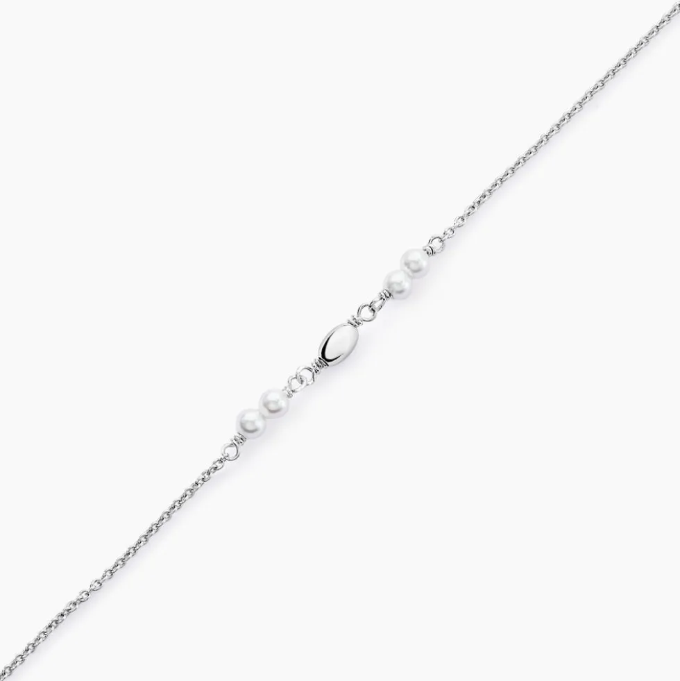 Bracelet Felisia Argent Blanc Cristaux De Swarovski