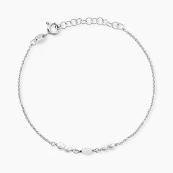 Bracelet Felisia Argent Blanc Cristaux De Swarovski