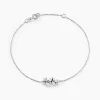 Bracelet Fidelis Or Blanc Oxyde De Zirconium
