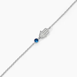Bracelet Fidelma Argent Blanc Spinelle Oxyde De Zirconium