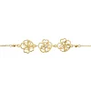 Bracelet Floraison Dorée Or Jaune Oxyde De Zirconium