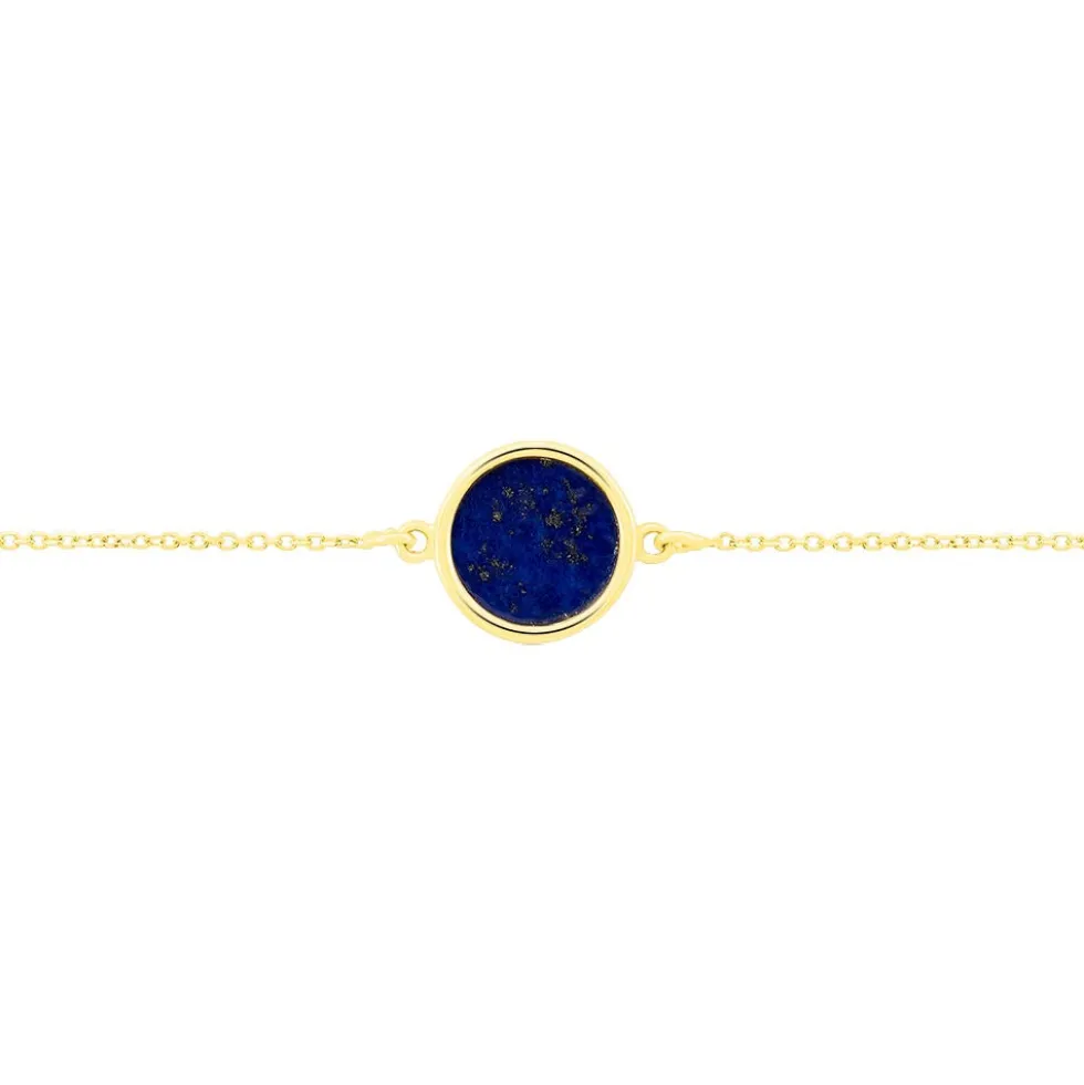 Bracelet Florica Or Jaune Lapis Lazuli