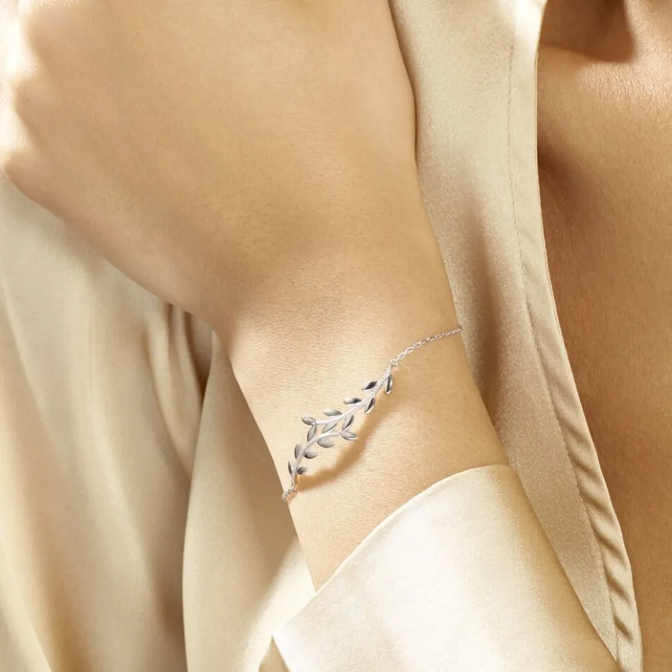 Bracelet Folia Argent Blanc