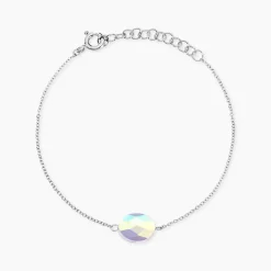 Bracelet Franz Argent Blanc Cristaux De Swarovski