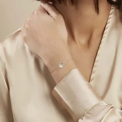 Bracelet Franz Argent Blanc Cristaux De Swarovski