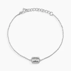 Bracelet Gia Argent Blanc Oxyde De Zirconium