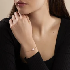 Bracelet Gino Argent Rose Oxyde De Zirconium