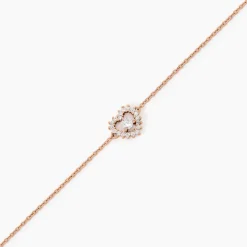 Bracelet Gino Argent Rose Oxyde De Zirconium