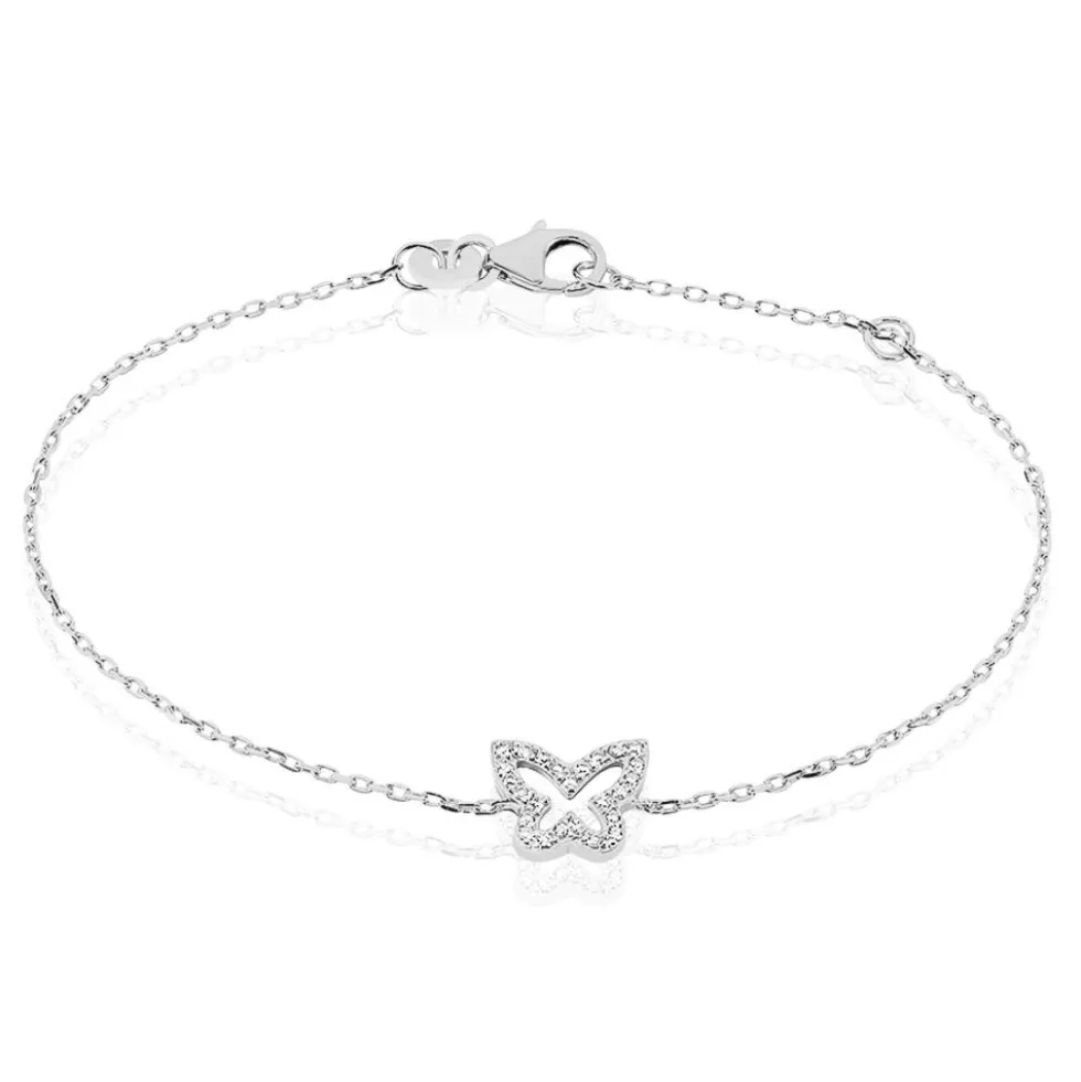 Bracelet Gladys Argent Blanc Oxyde De Zirconium