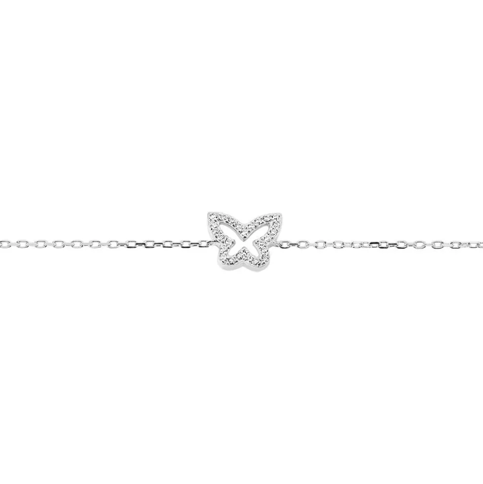 Bracelet Gladys Argent Blanc Oxyde De Zirconium