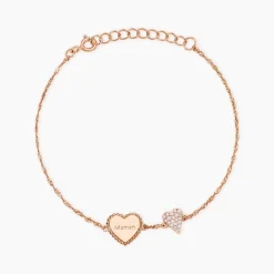 Bracelet Gloria Argent Rose Oxyde De Zirconium