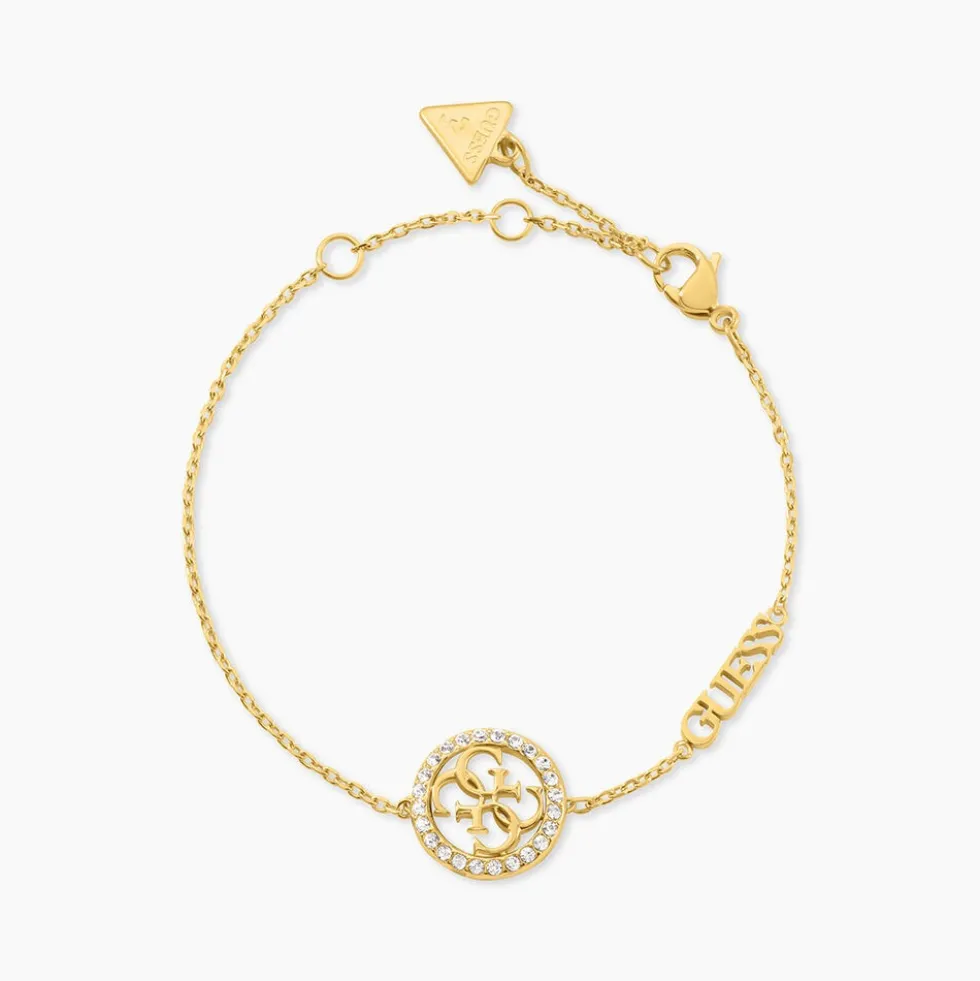 Bracelet Guess Life In 4G Acier Jaune Oxyde De Zirconium