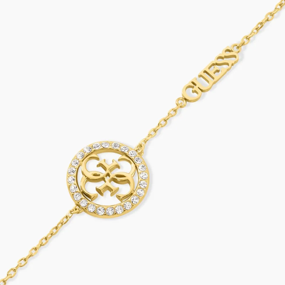 Bracelet Guess Life In 4G Acier Jaune Oxyde De Zirconium