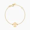 Bracelet Hallie Ange Et Coeur Or Jaune