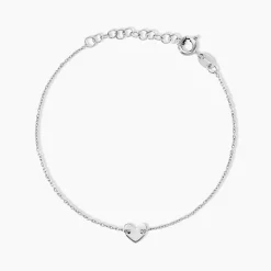 Bracelet Hearten Argent Blanc