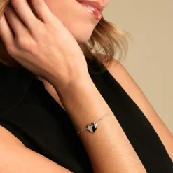 Bracelet Hearten Argent Blanc