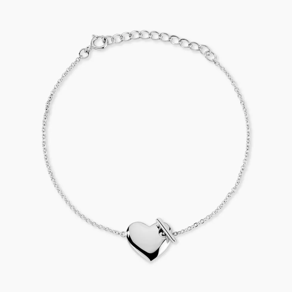Bracelet Hearten Argent Blanc
