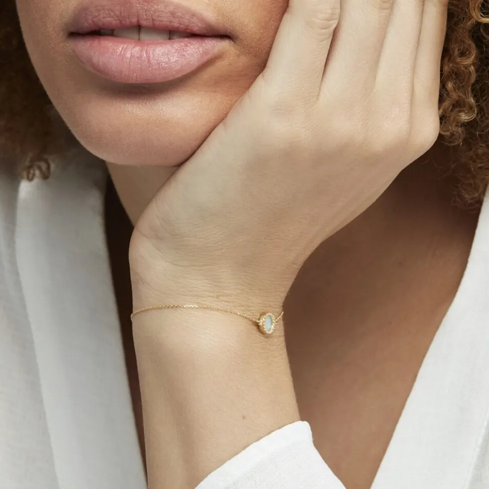 Bracelet Heida Or Jaune Amazonite
