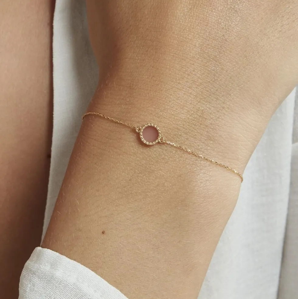 Bracelet Heida Or Jaune Calcédoine