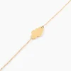 Bracelet Helenia Nuage Gravable Or Jaune