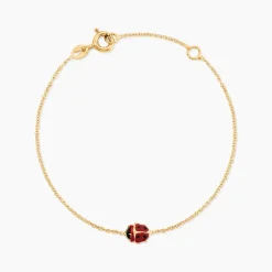 Bracelet Helidie Coccinelle Or Jaune