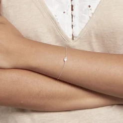Bracelet Hermance Argent Blanc Oxyde De Zirconium