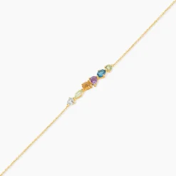 Bracelet Hortense Or Jaune Topaze Péridot