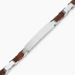 Bracelet Identité Acier Blanc Jorg